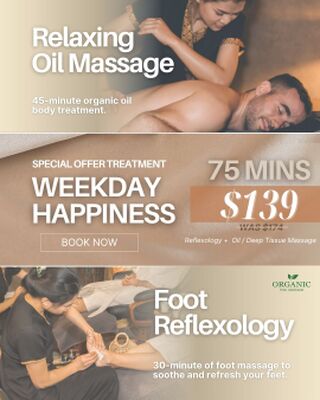 Weekdays Happiness at Organic Thai Massage Therapy Newtown Sydney